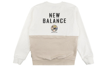New Balance New Balance x JHI Crossover Printing Colorblock Casual Round Neck Pullover White NCA89063-IV outlook