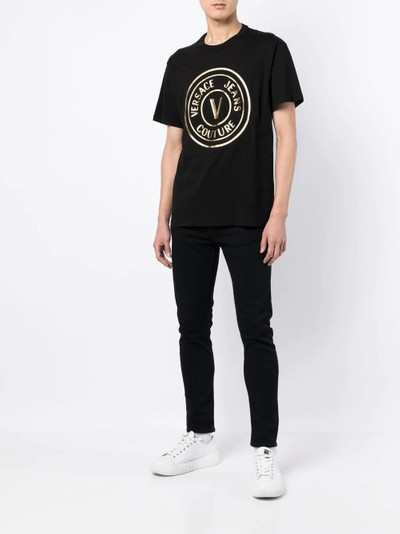 VERSACE JEANS COUTURE logo-print crew-neck T-shirt outlook