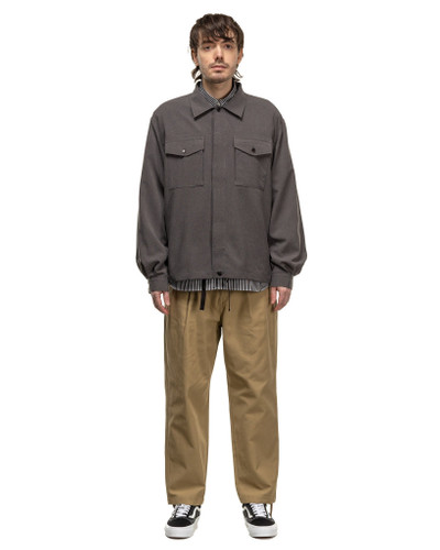 SOPHNET. Hem Code Shirt Jacket Charcoal Grey outlook
