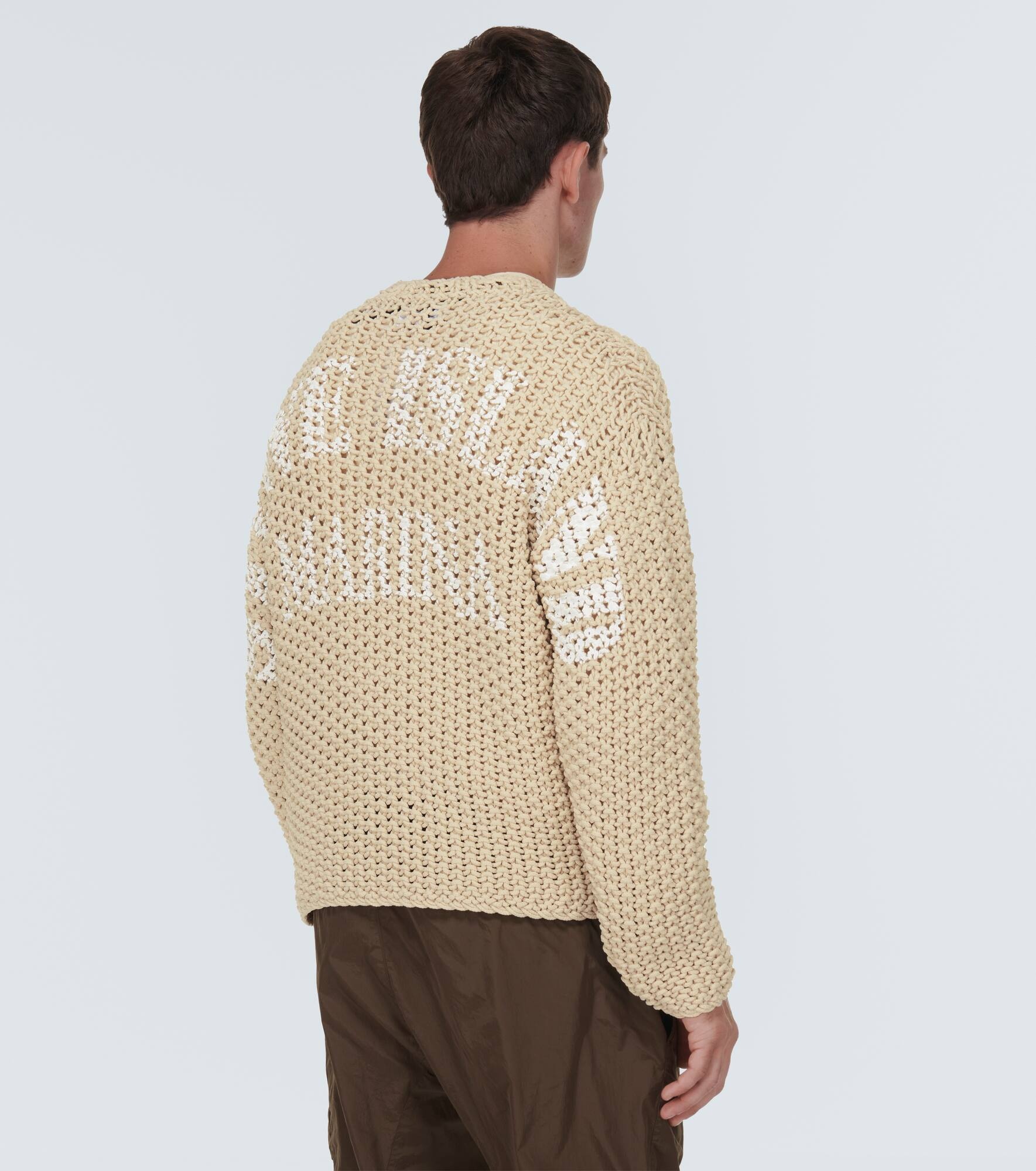 Marina logo macramé sweater - 4