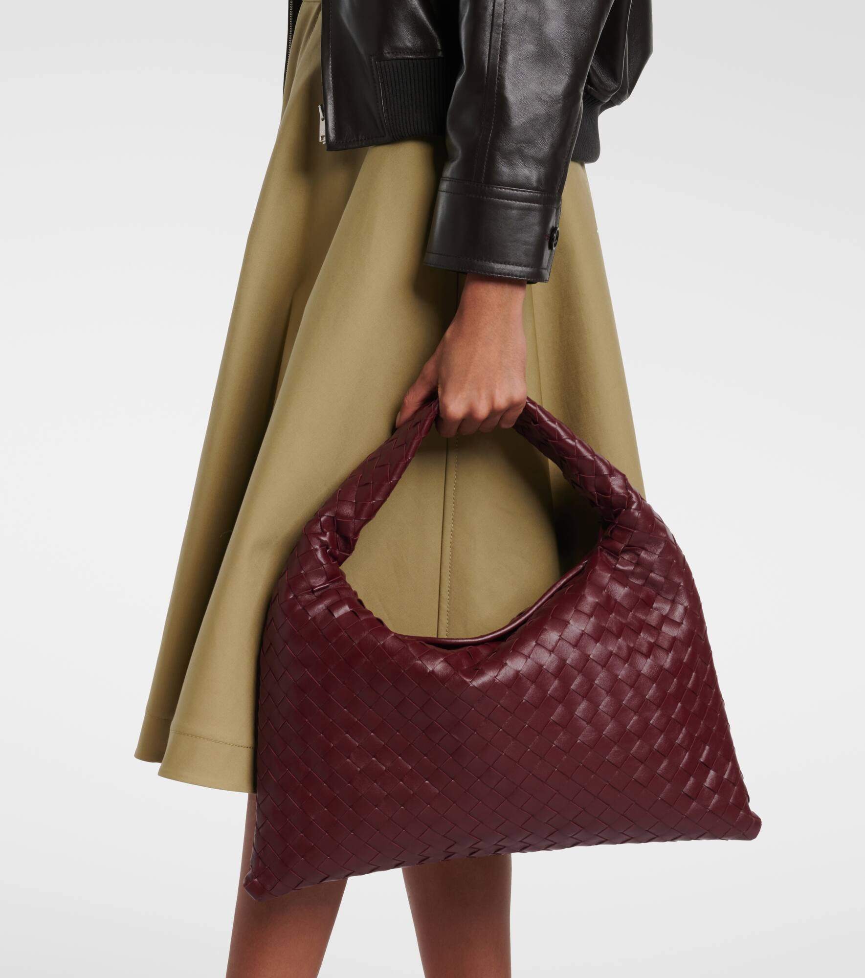 Hop Intrecciato Medium leather tote bag - 2