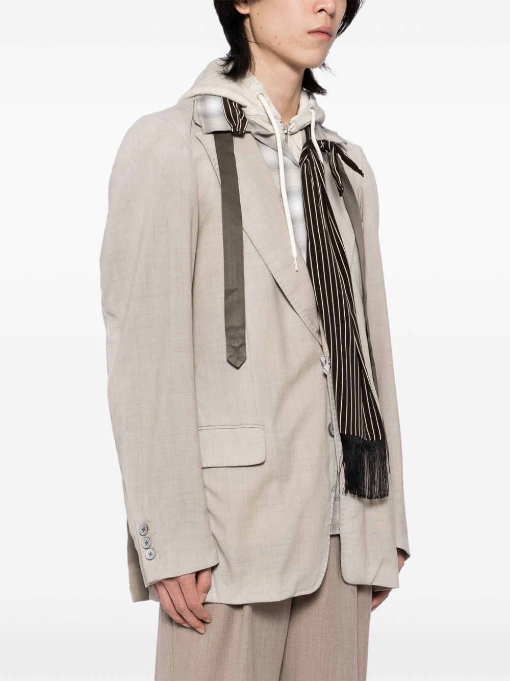 layered blazer - 3