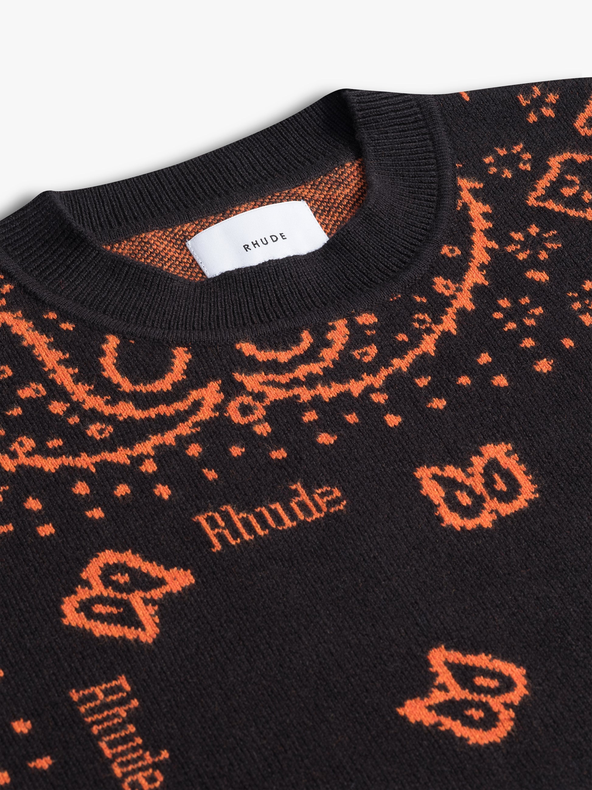 BANDANA KNIT CREWNECK - 3