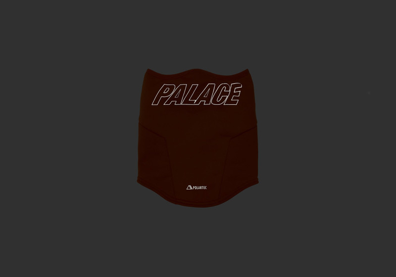 PALACE POLARTEC POWERSTRETCH FACE WARMER ORANGE outlook