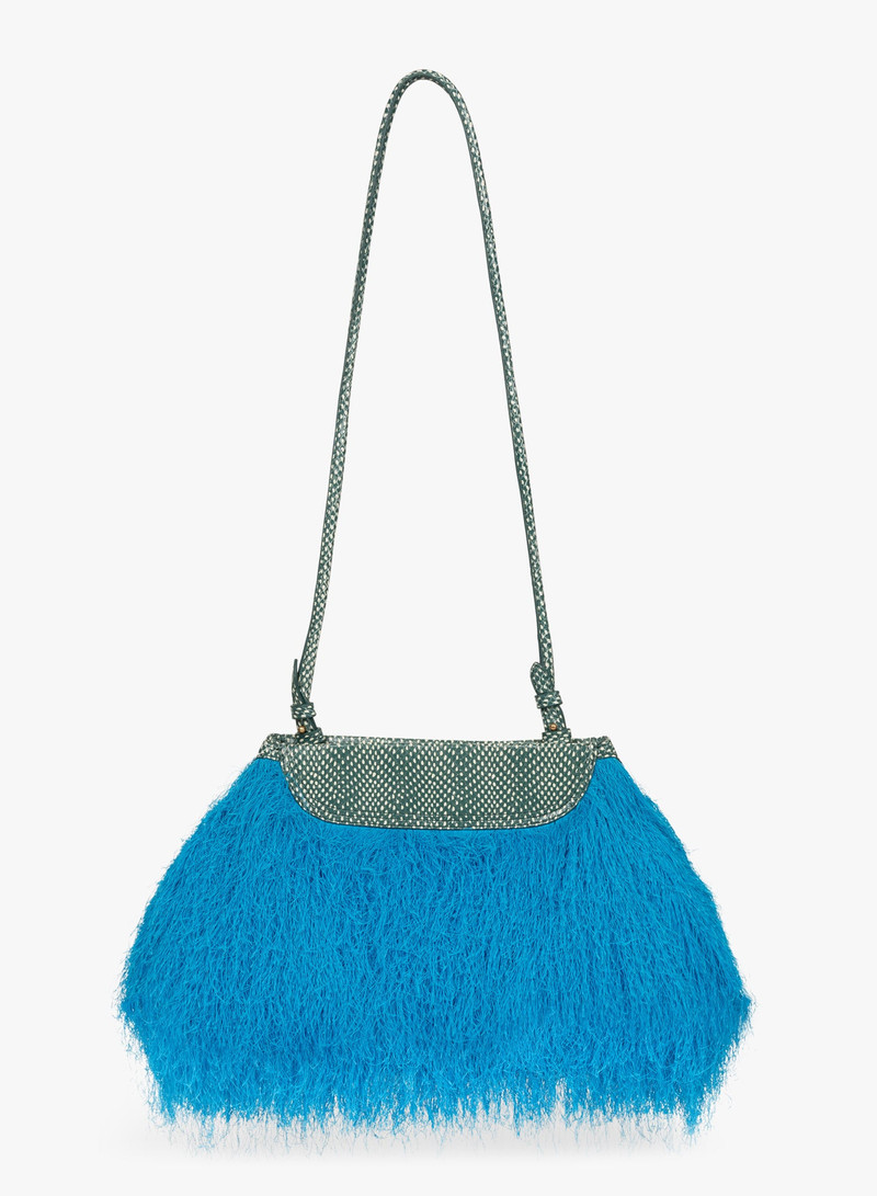RUFFLED CROSSBODY CLUTCH BAG 1