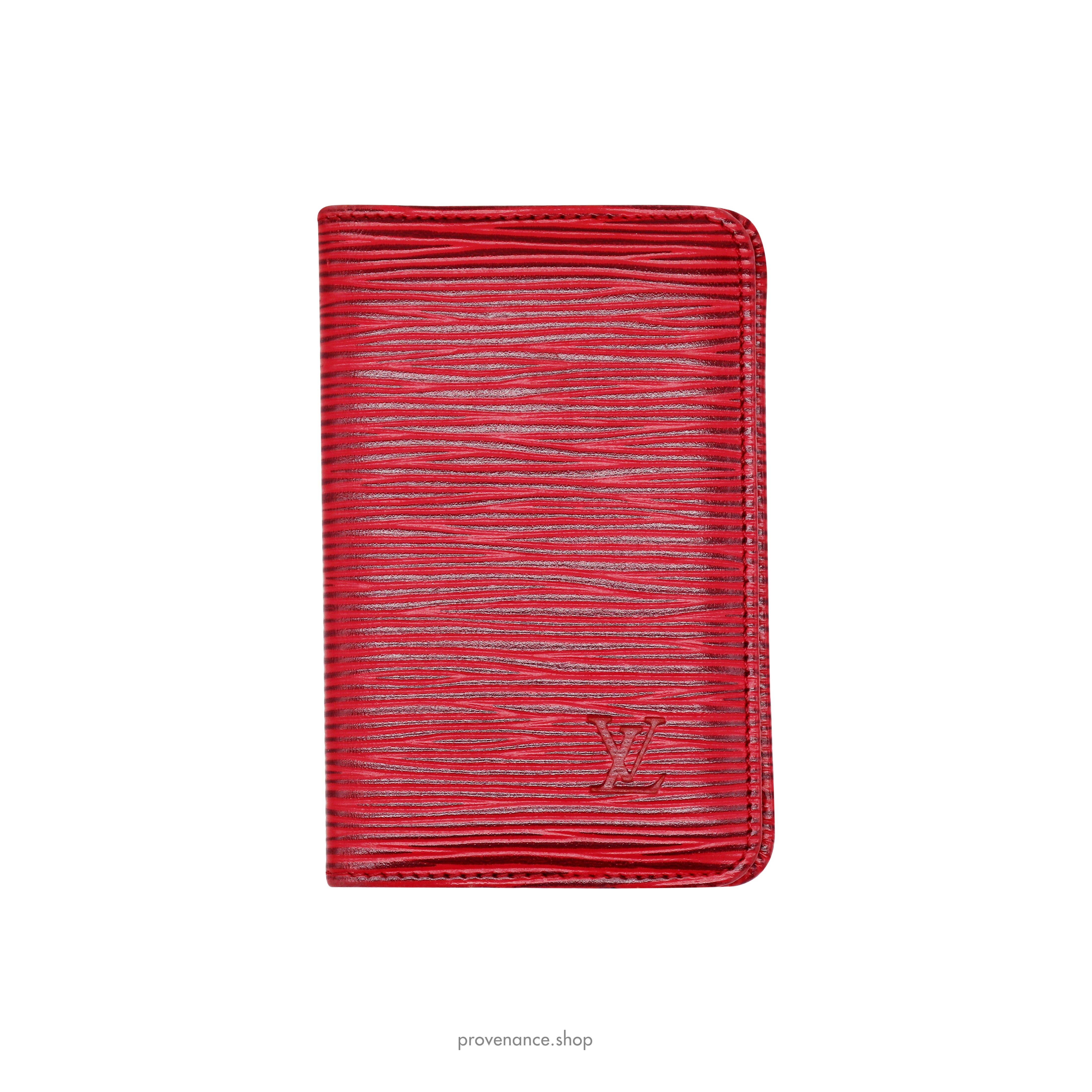 Louis Vuitton Pocket Organizer Wallet - Red Epi Leather - 2
