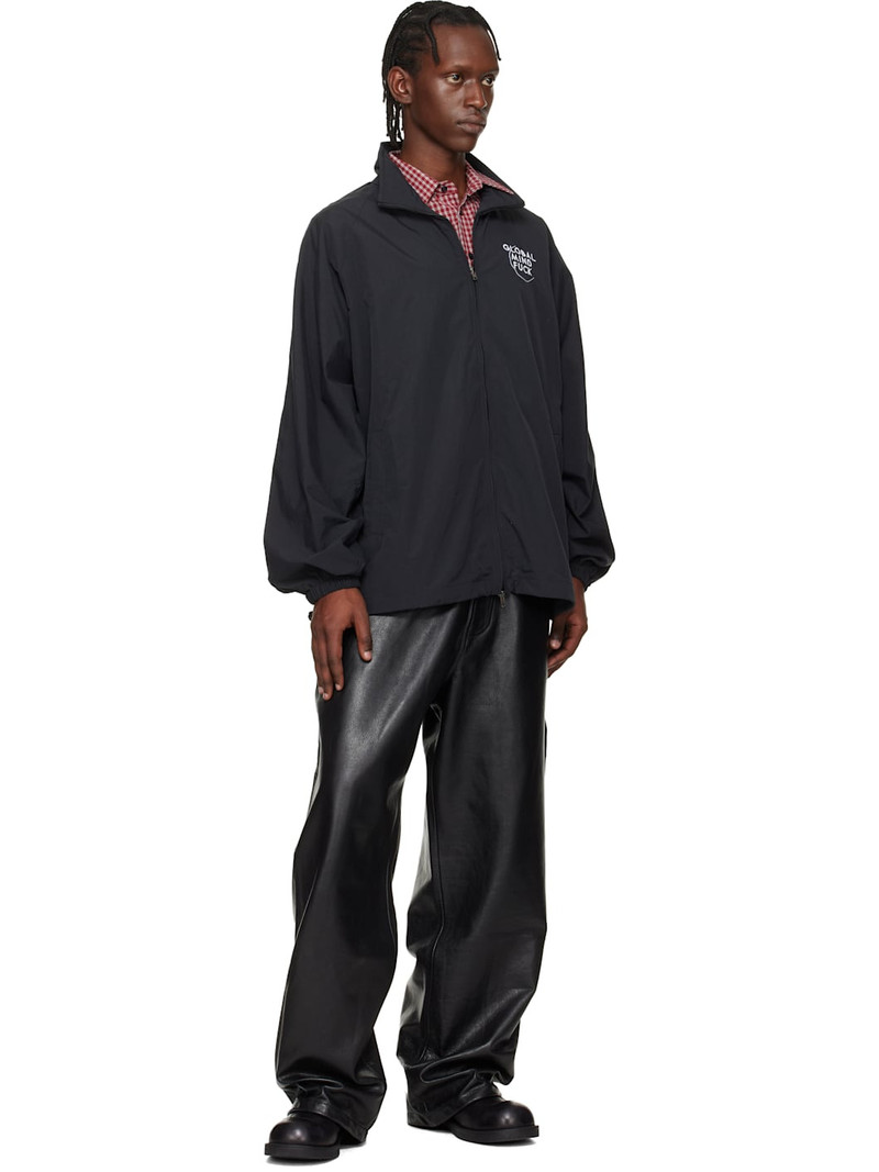 VETEMENTS Black 'Global MF' Jacket outlook