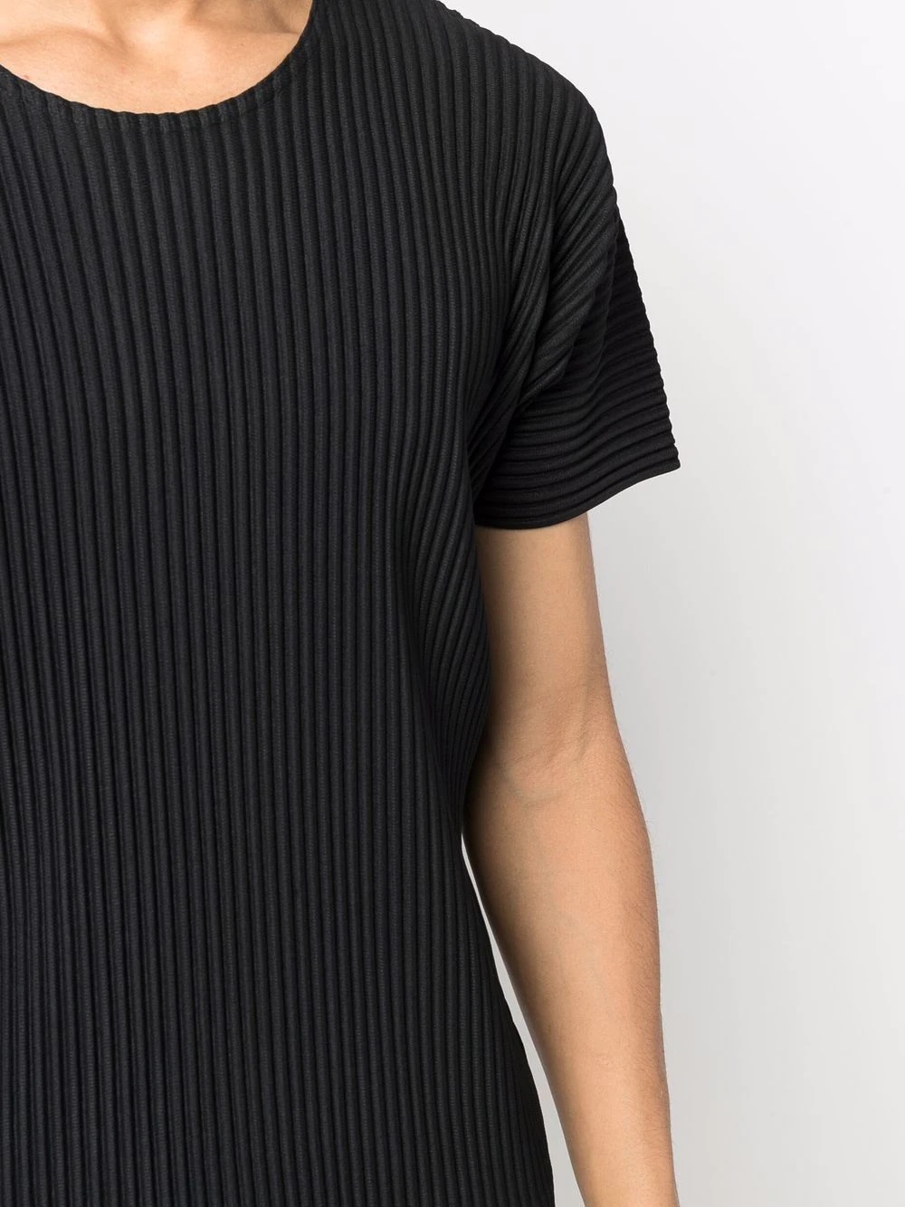 full-pleat crewneck T-shirt - 5