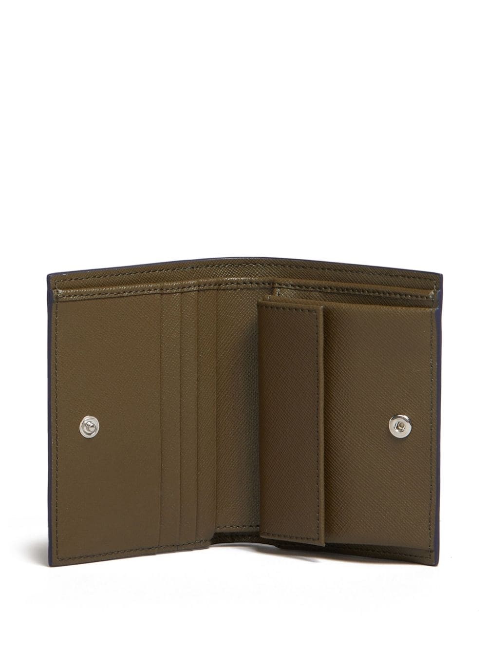 two-tone bi-fold leather wallet - 3