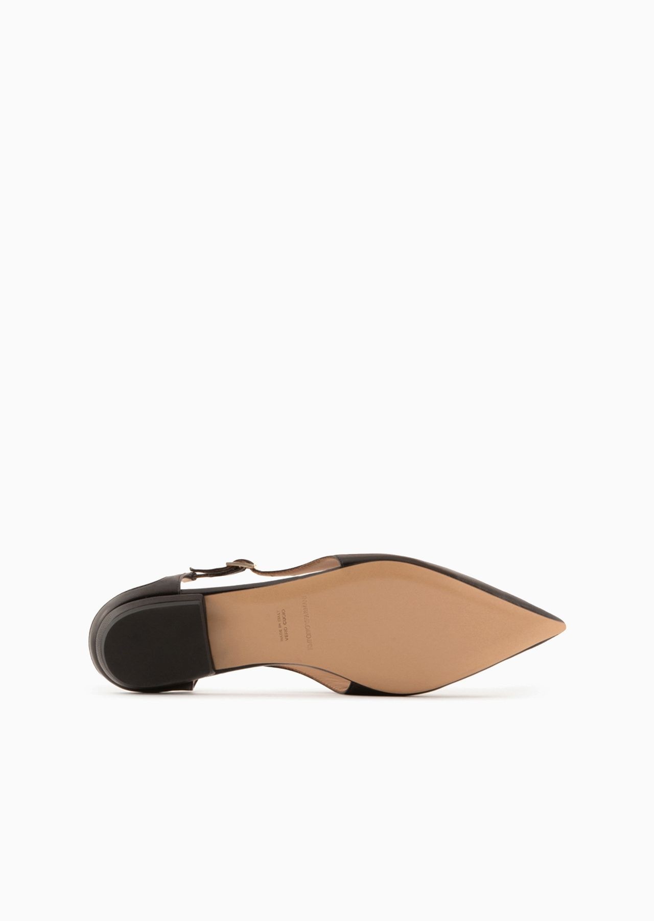Nappa-leather slingback ballerinas with pointed toe - 6