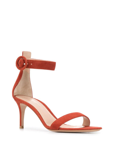 Gianvito Rossi 80mm circle buckle sandals outlook