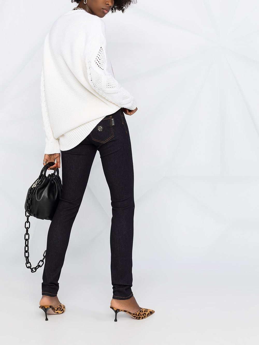 mid-rise skinny jeans - 6