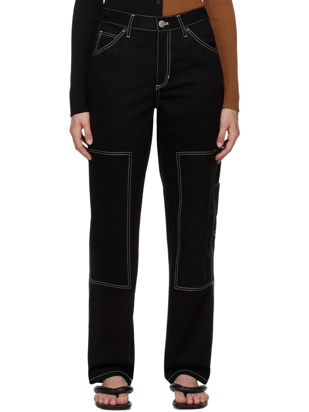 Black Relaxed Fit Jeans - 1