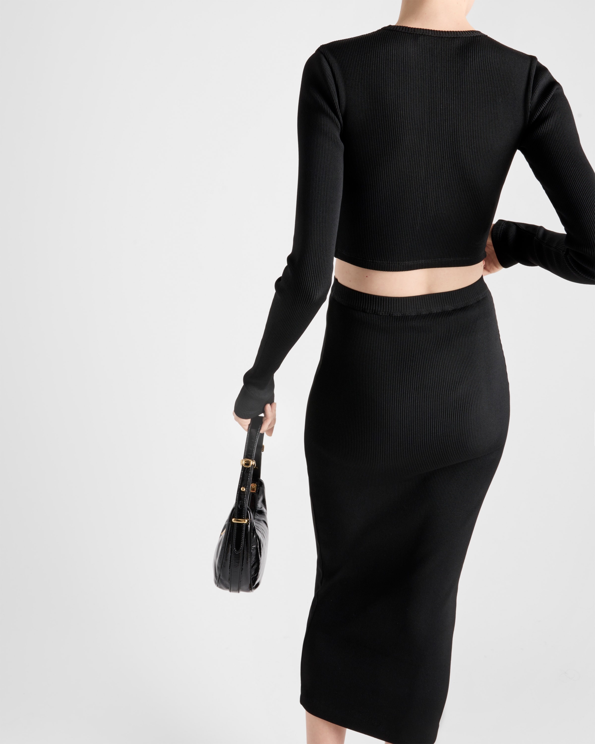 Ribbed jersey skirt - 4