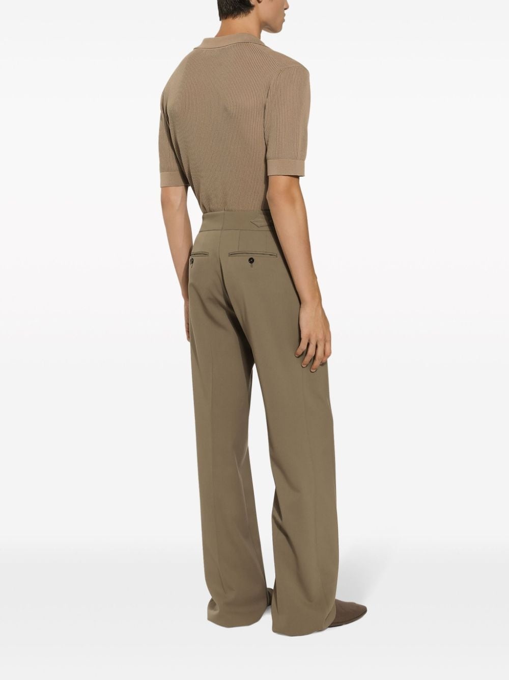 straight-leg virgin-wool trousers - 3