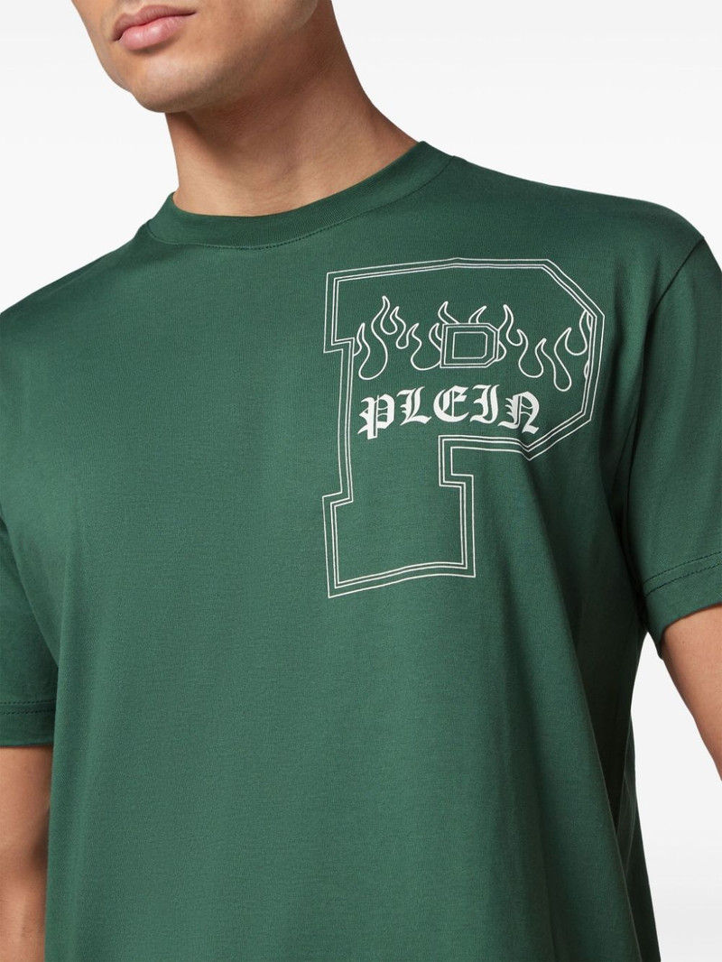 logo-print cotton T-shirt 4