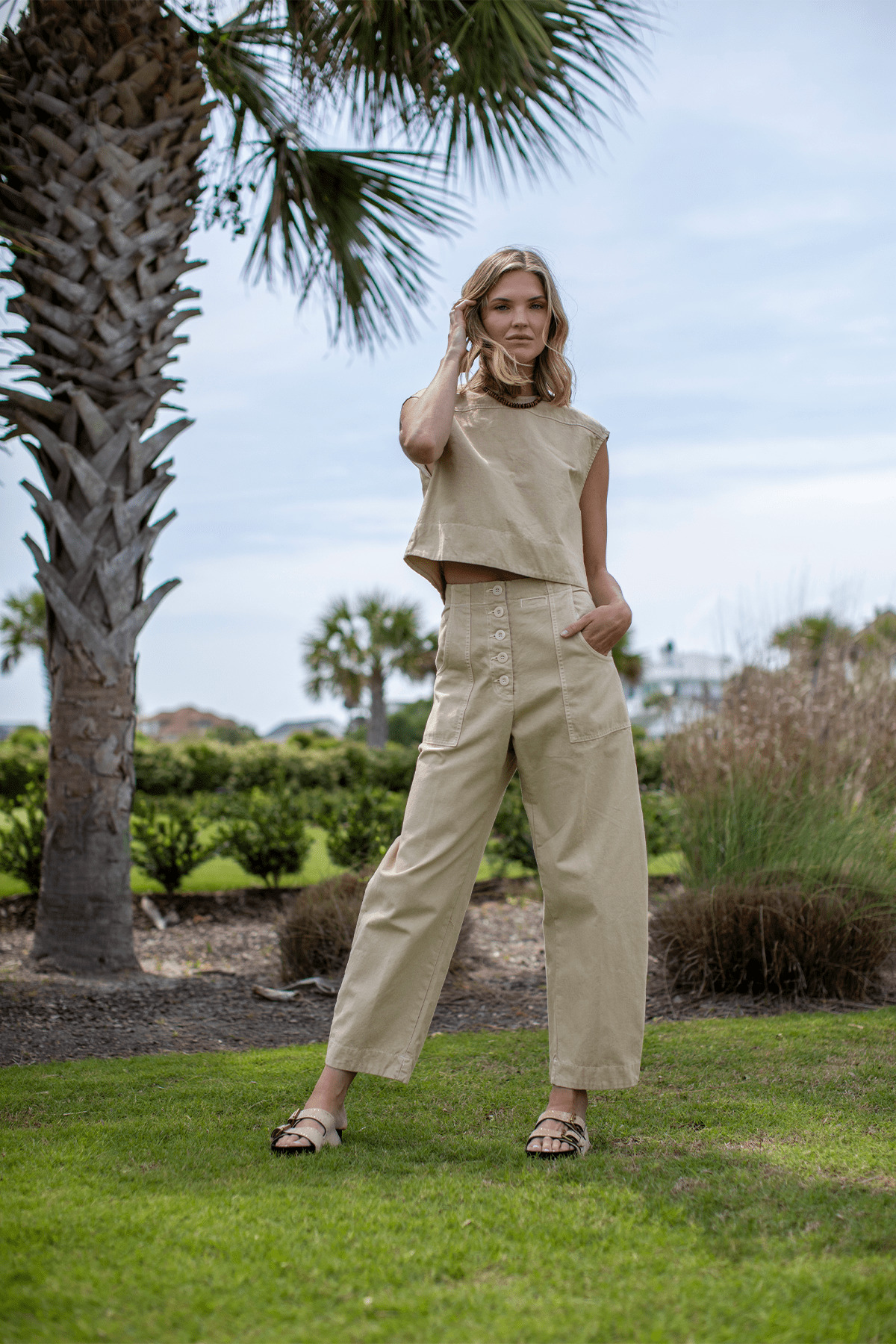 Mili Pant in Cement - 6
