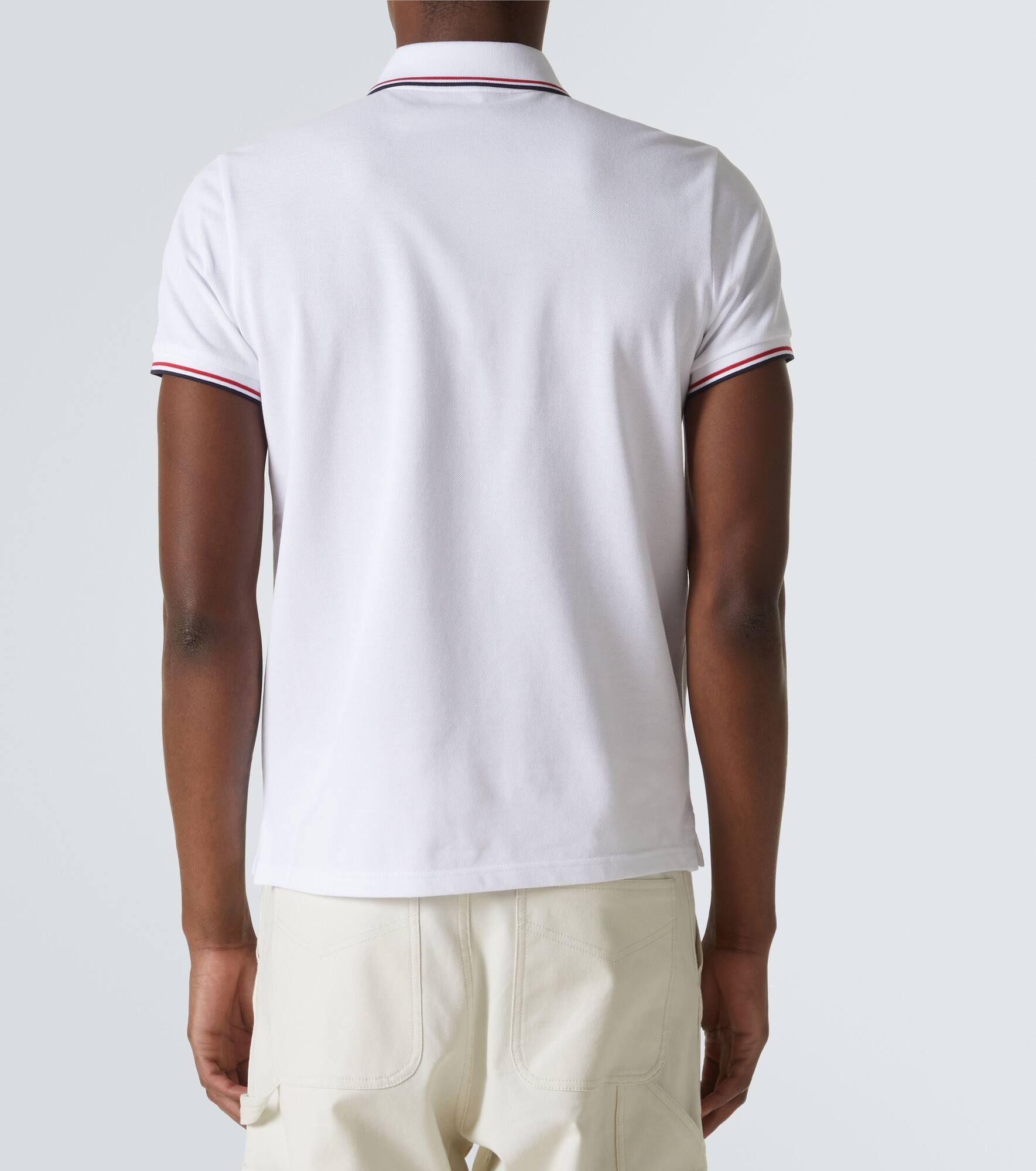 Logo cotton piqué polo shirt - 4