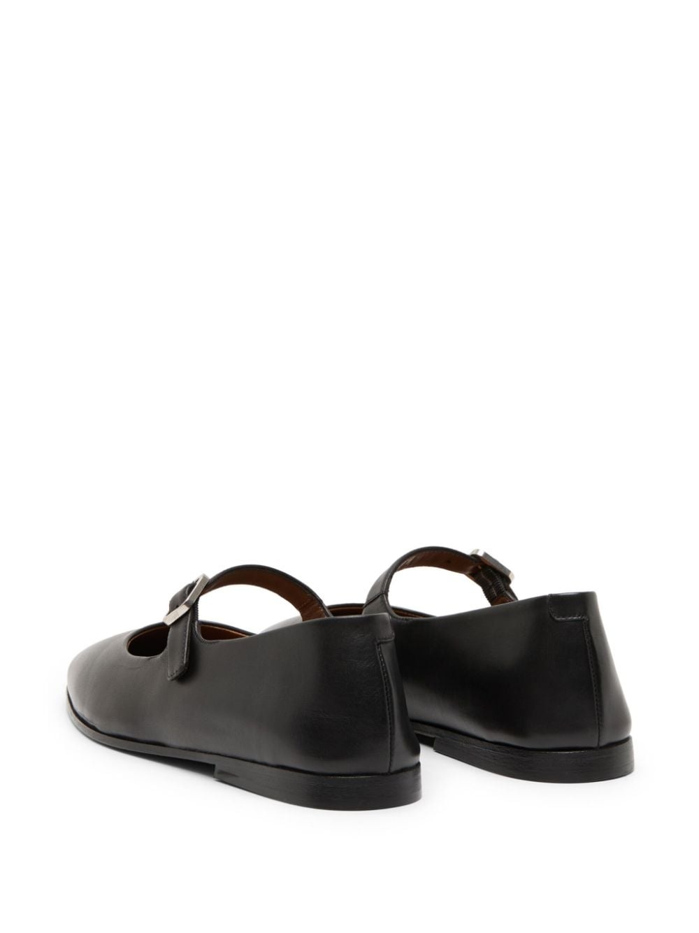 leather ballerina shoes - 3
