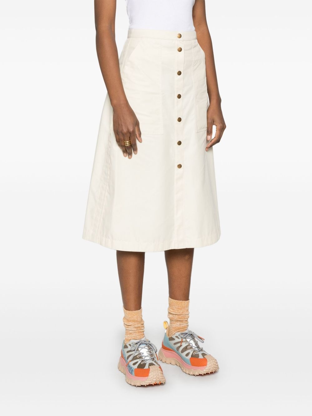 buttoned-up midi skirt - 3