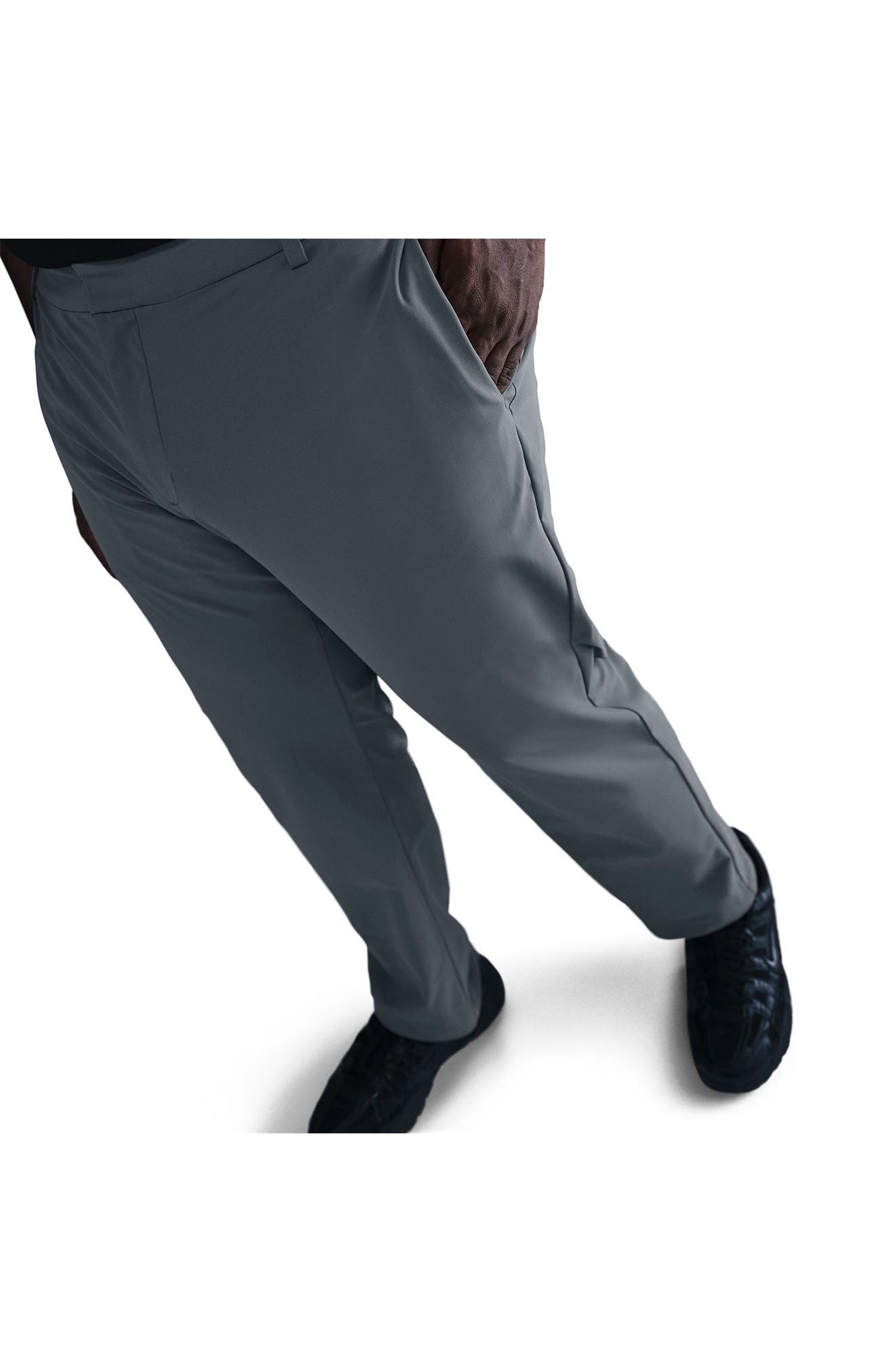 Nike 24.7 PerfectStretch Dri-FIT Regular Fit Flat Front Pants in Smoke Grey/Nano Grey at Nordstrom - 8