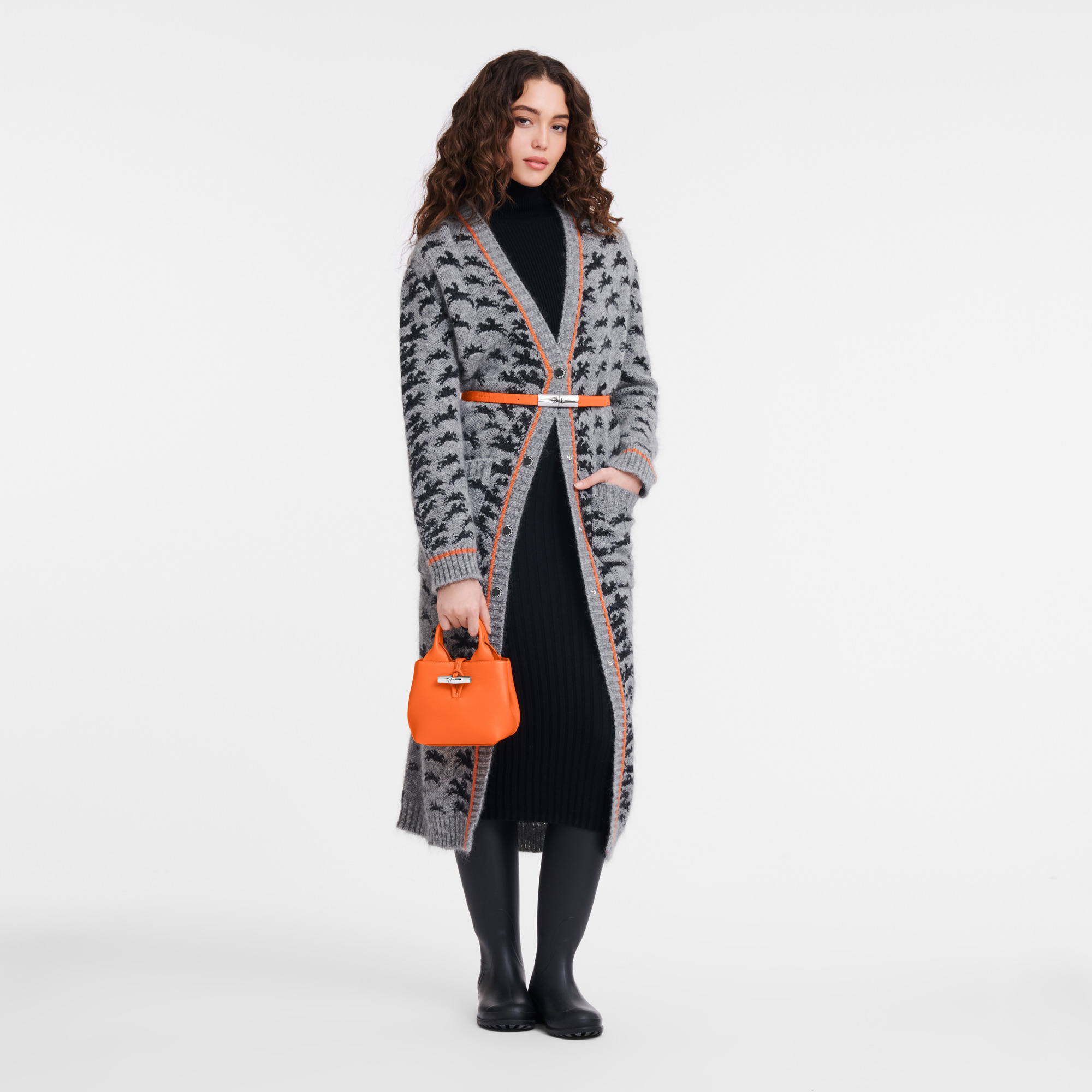 Le Roseau XS Handbag Orange - Leather - 2