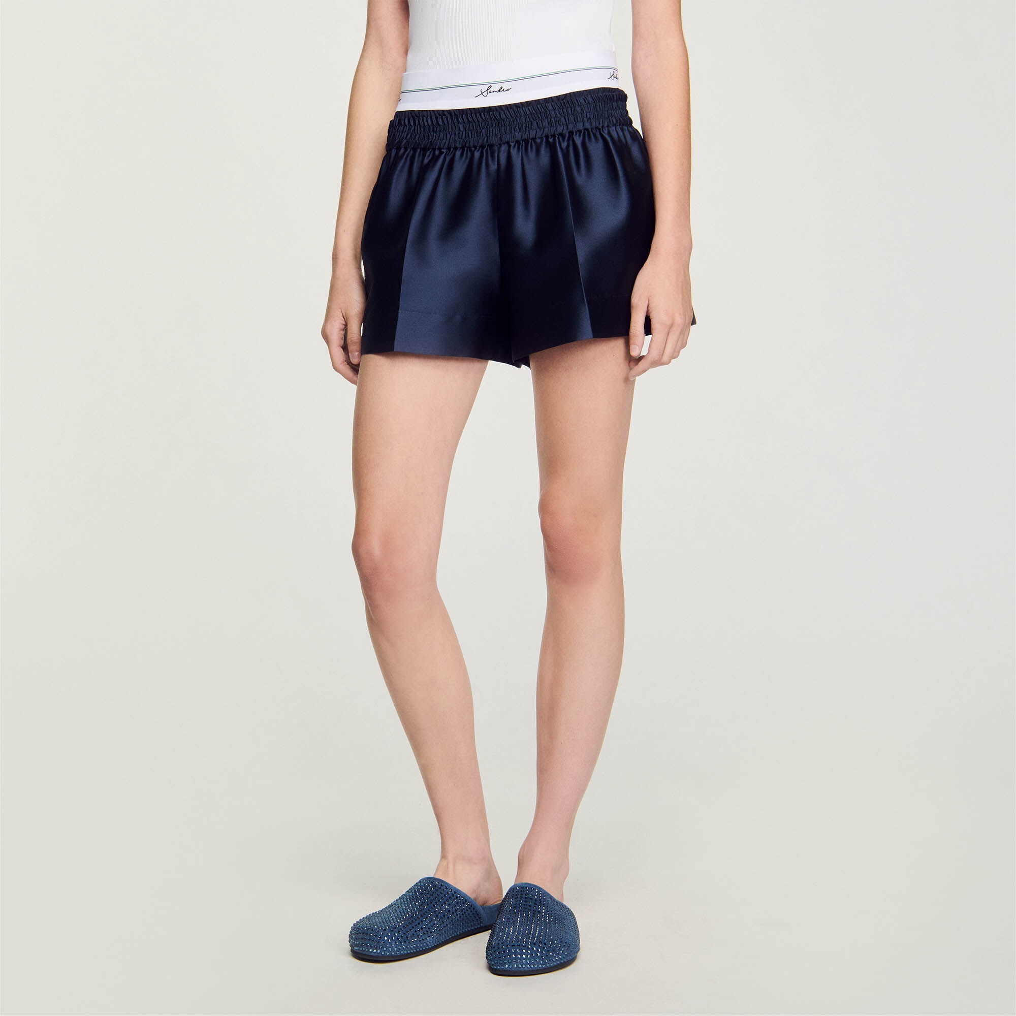 SATIN 2-IN-1 EFFECT SHORTS - 5