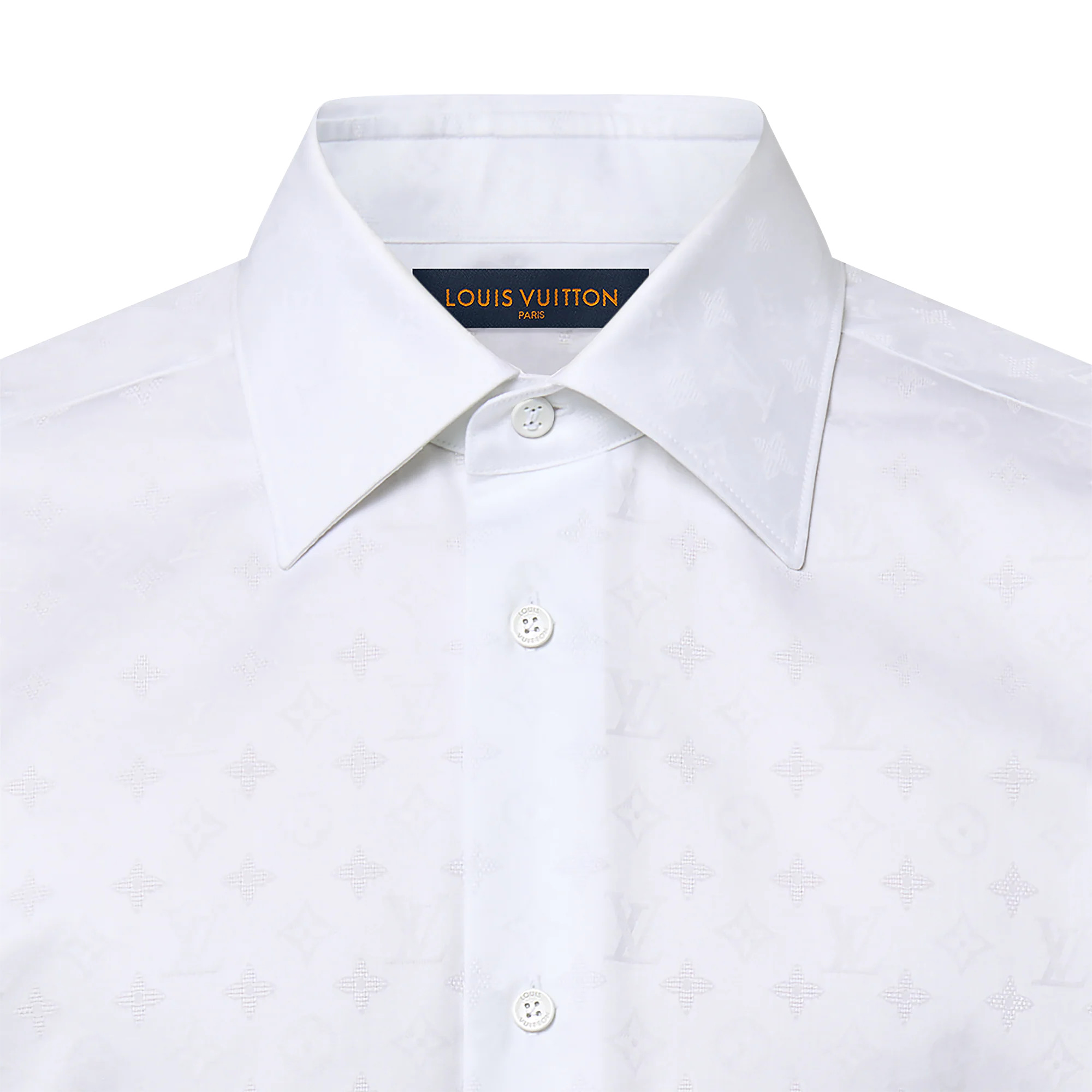 Monogram Long-Sleeved  Cotton Shirt - 3