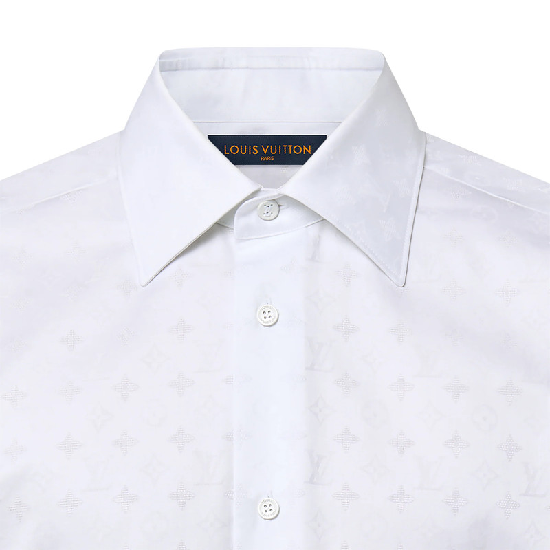 Monogram Long-Sleeved  Cotton Shirt 3