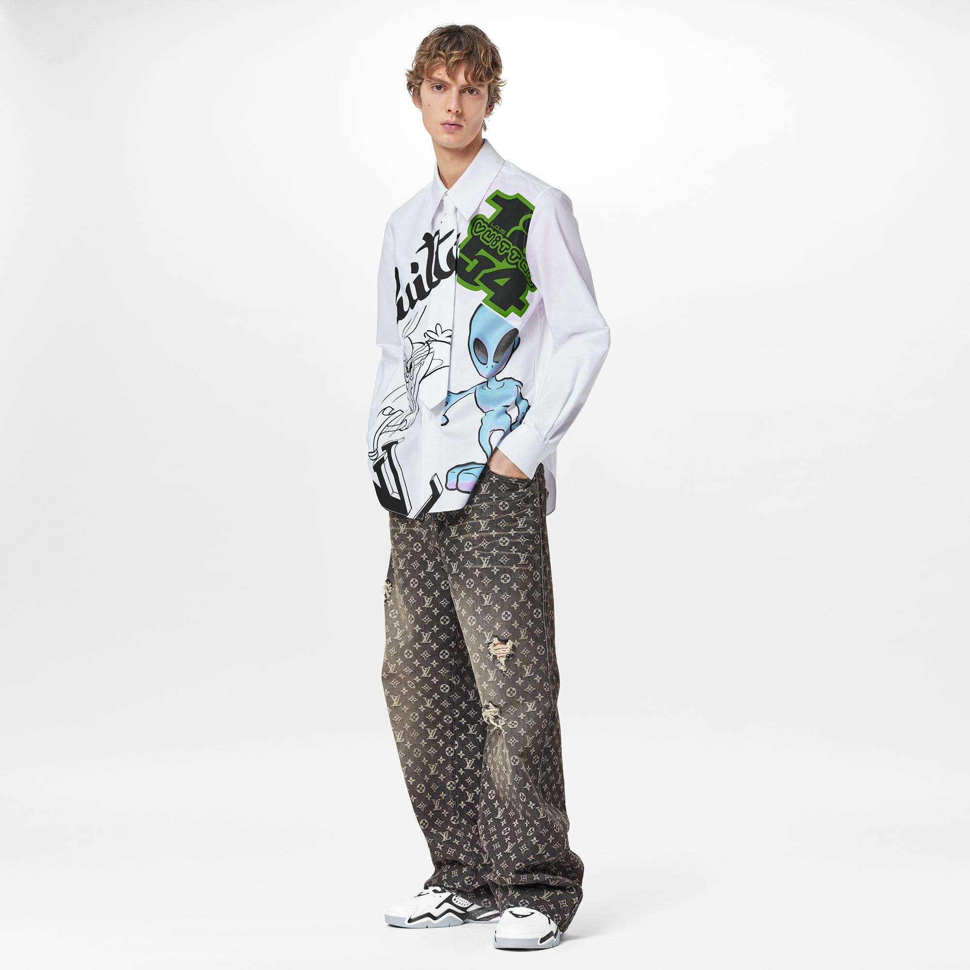 Printed Shirt And Tie - 2