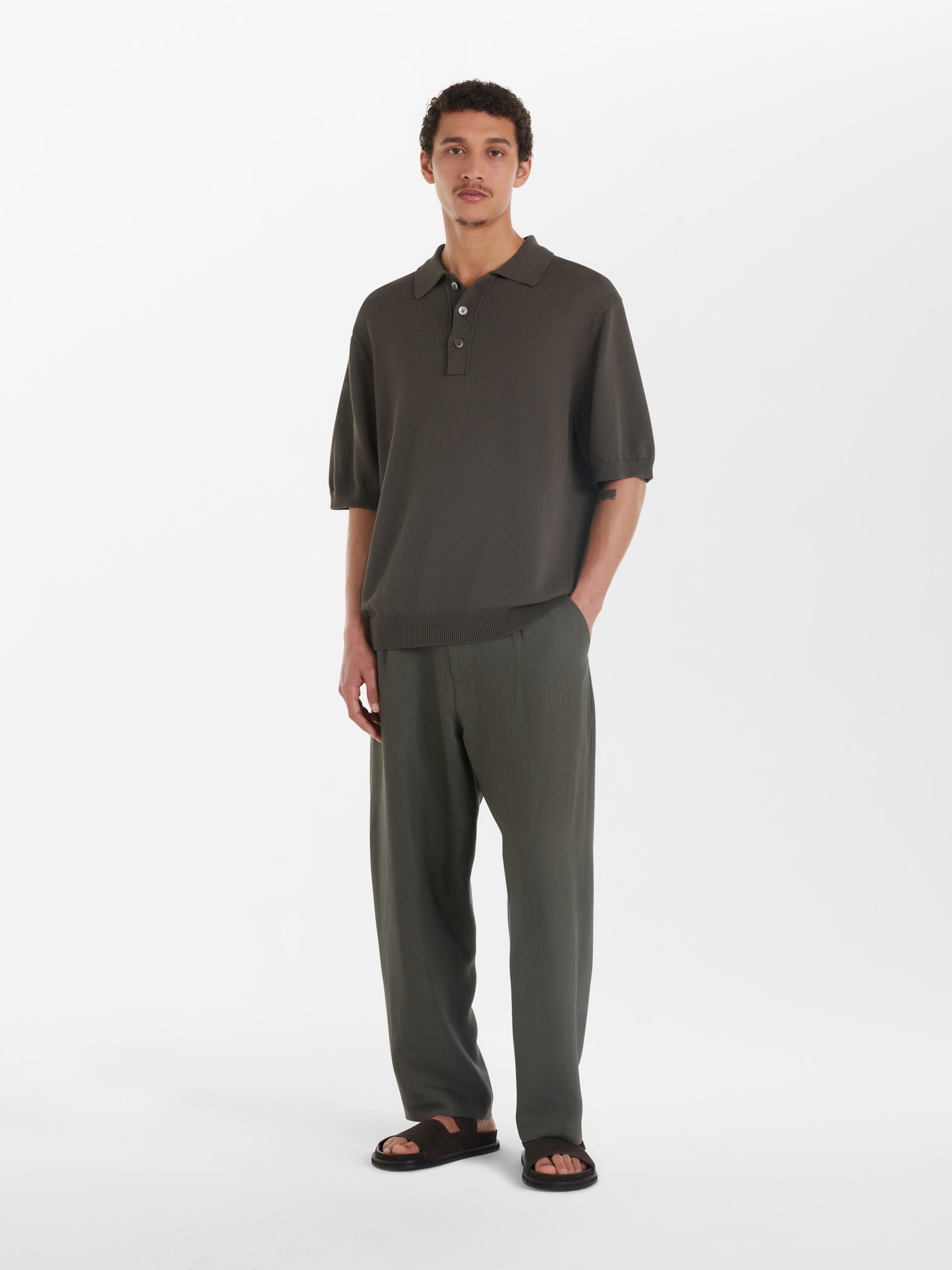 Tuck Linen Pant - 2