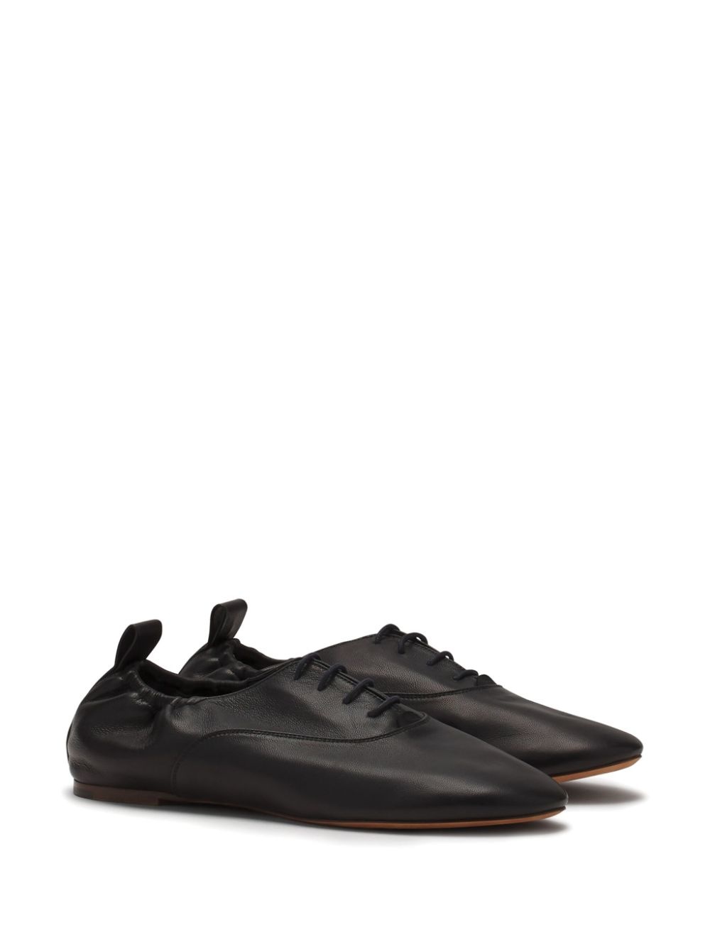 lace-up ballet flats - 2