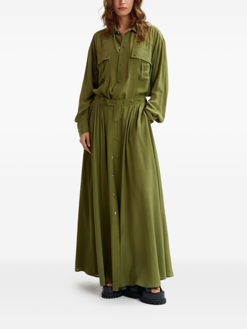 chest-pockets button-up maxi dress 3