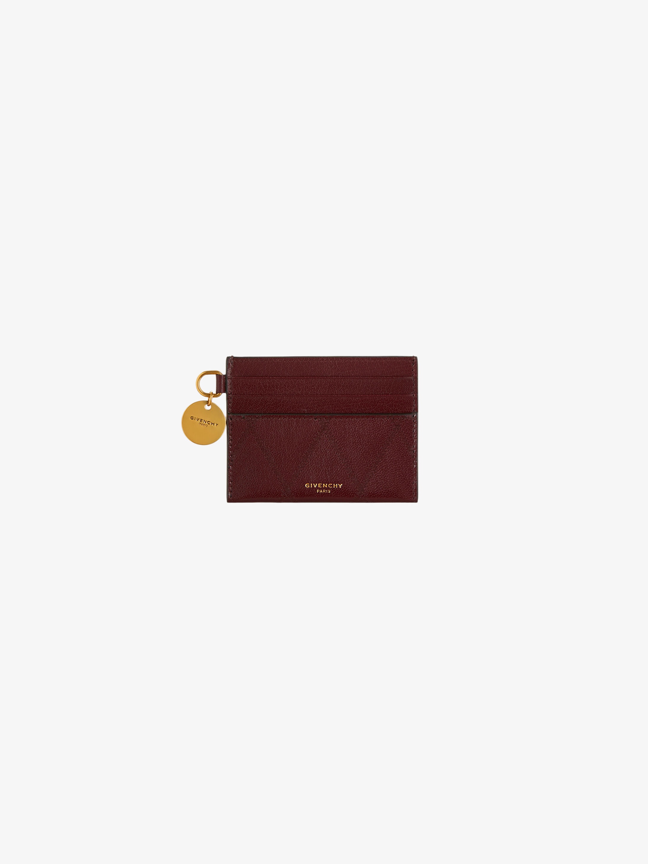 GV3 card holder in diamond quilted leather - 1