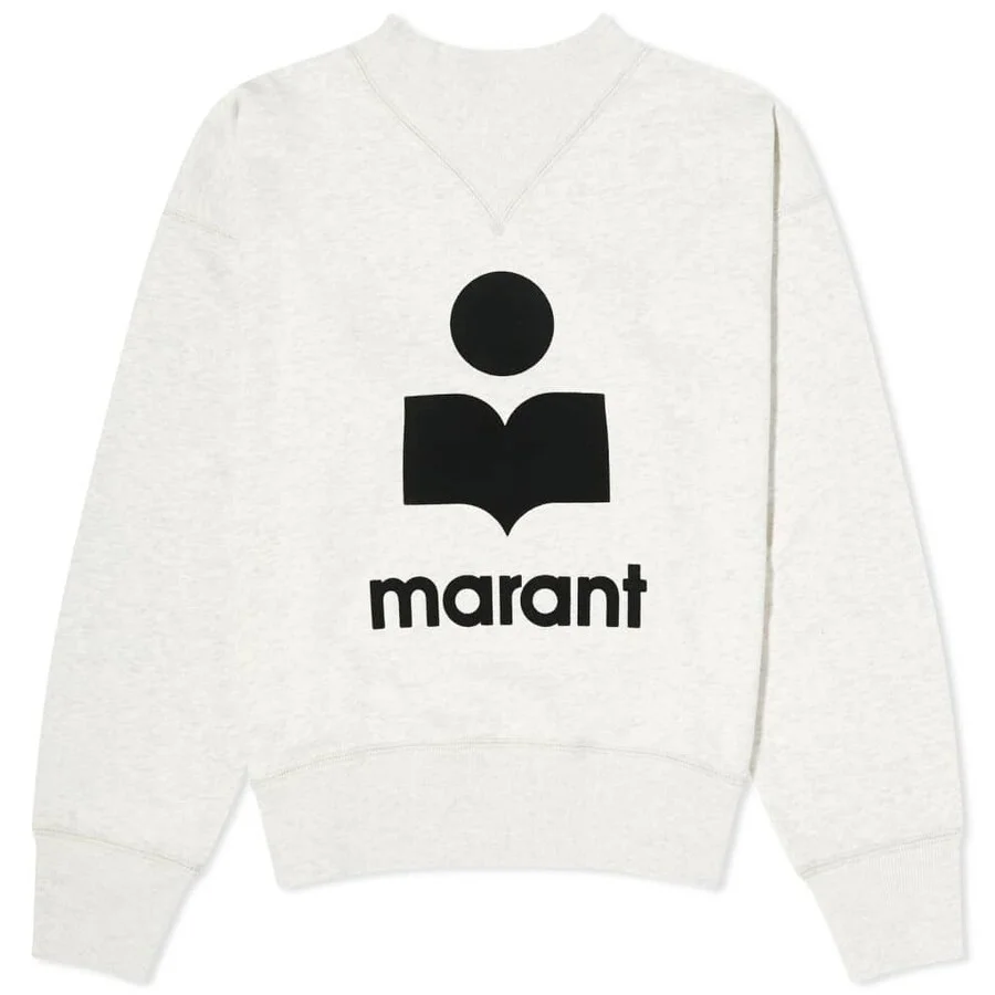 Isabel Marent Etoile Moby Flock Logo Sweatshirt - 1