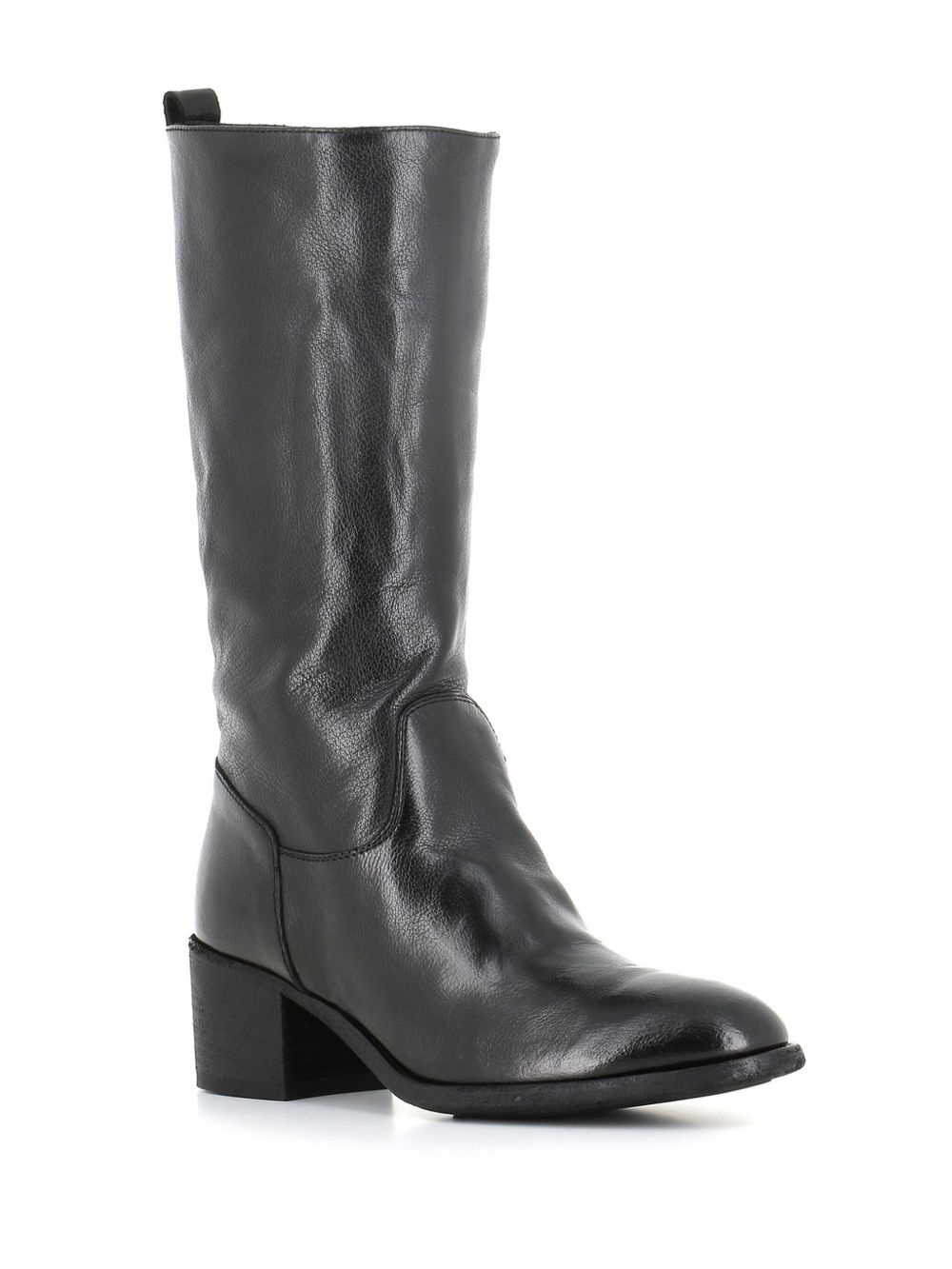 knee-length leather boots - 2