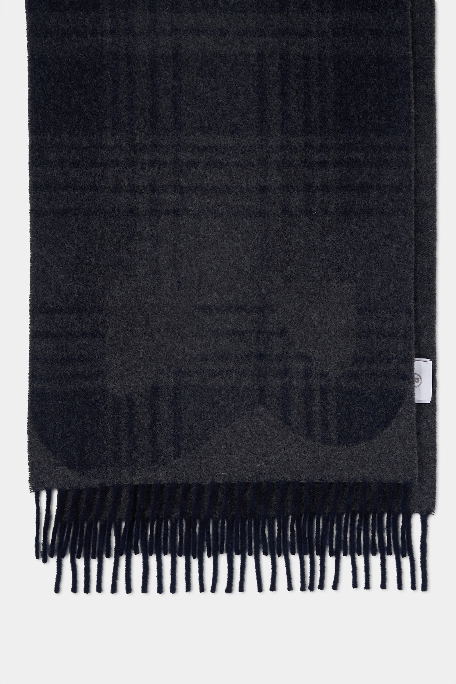 Wool scarf Scarf in Navy blue/grey - 2