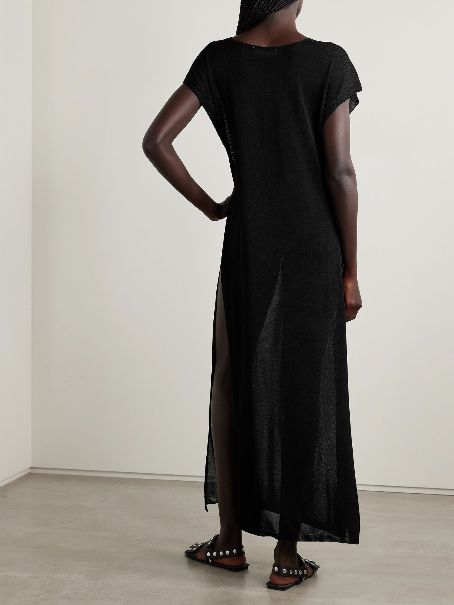 Mysia knitted maxi dress Black - 3