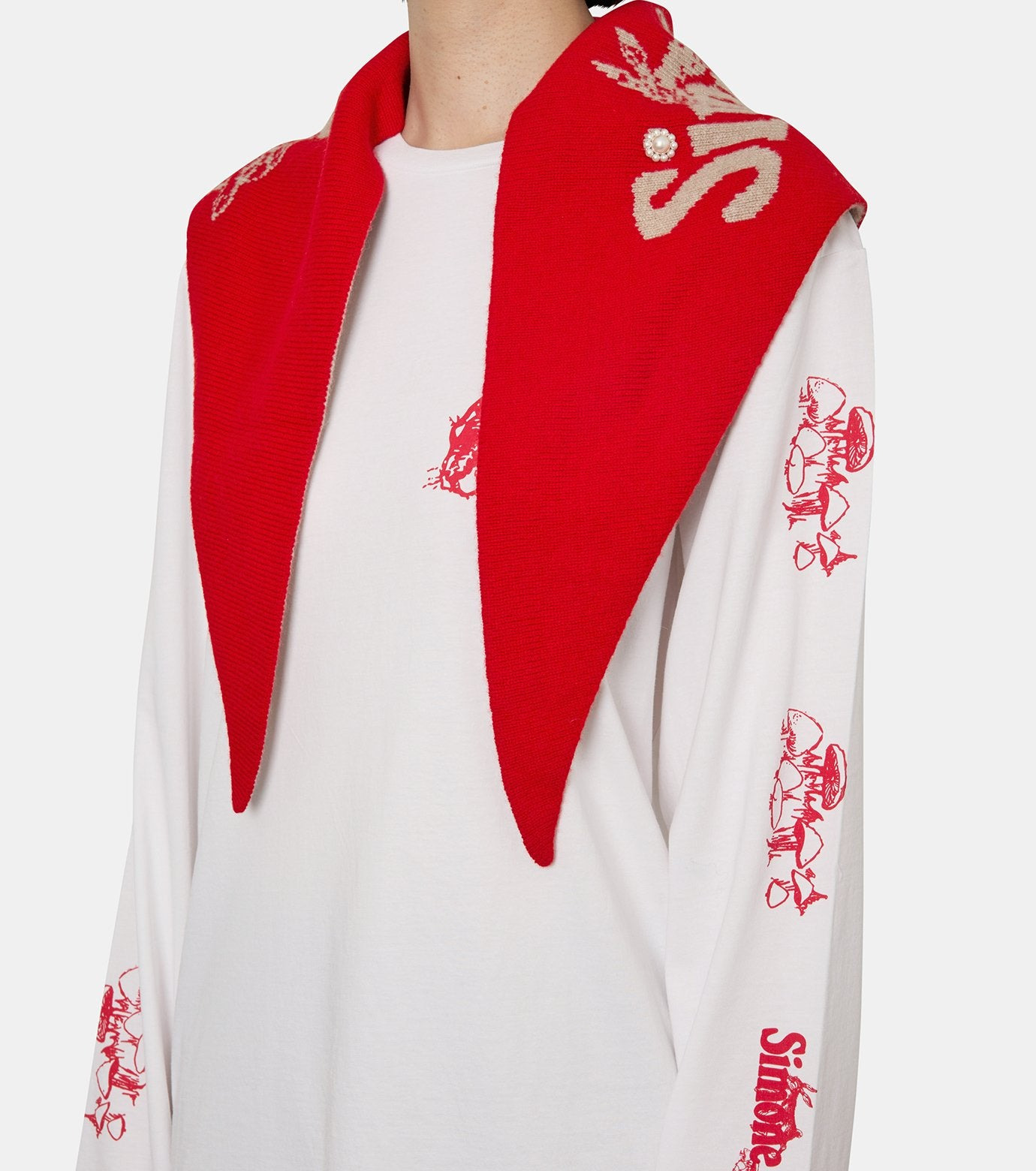Graphic Logo Knit Neckerchief - 2