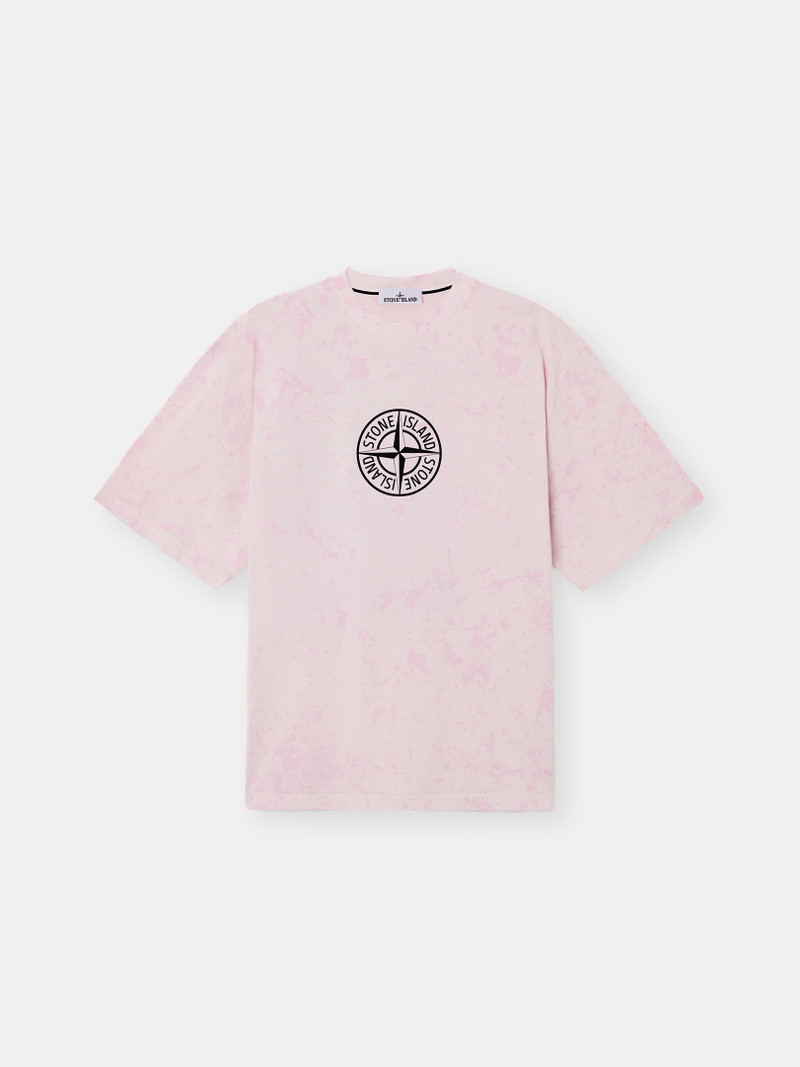 2100021 COMBED ORGANIC COTTON JERSEY 'PAINTBALL' TREATMENT 1