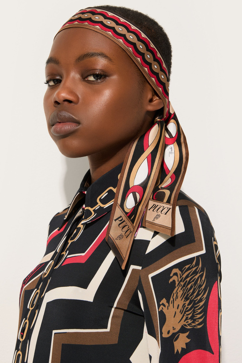 PUCCI GIRANDOLE AND PAPIRO PRINT SILK TWILL SCARF outlook
