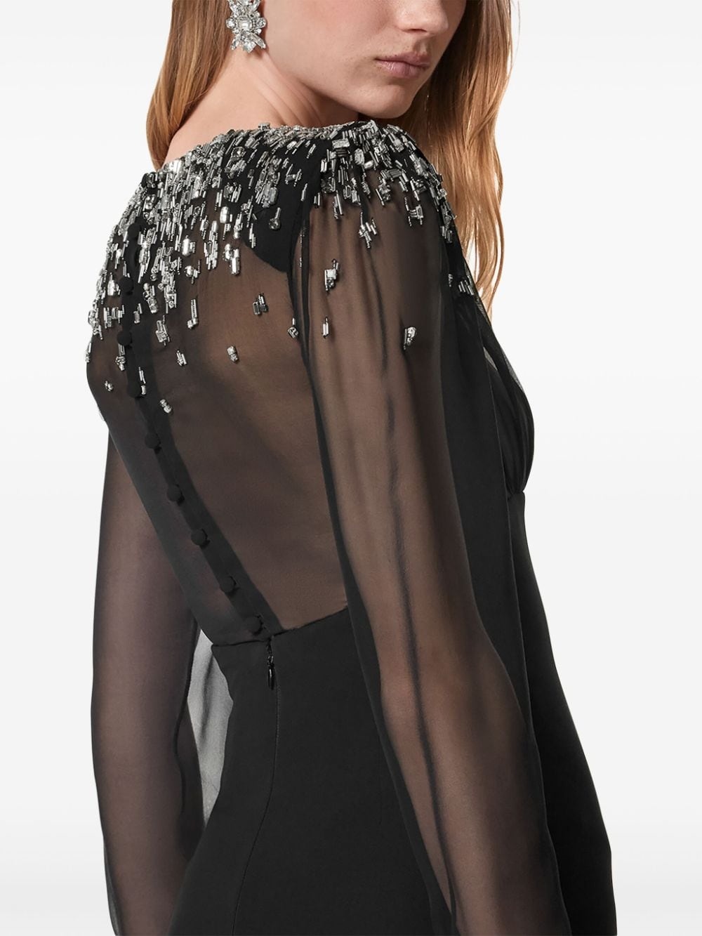 crystal-embellished maxi dress - 5