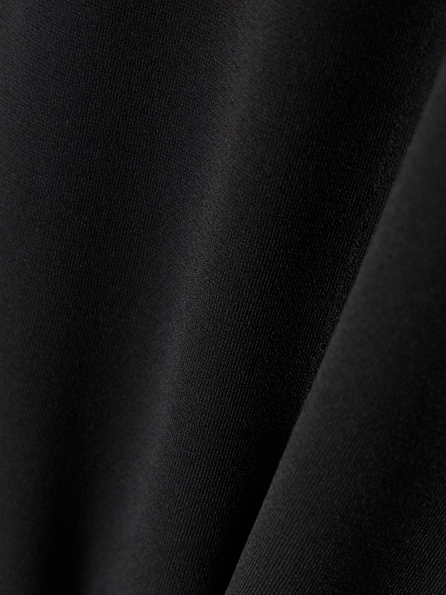 Off-the-shoulder paneled jersey top Black - 5