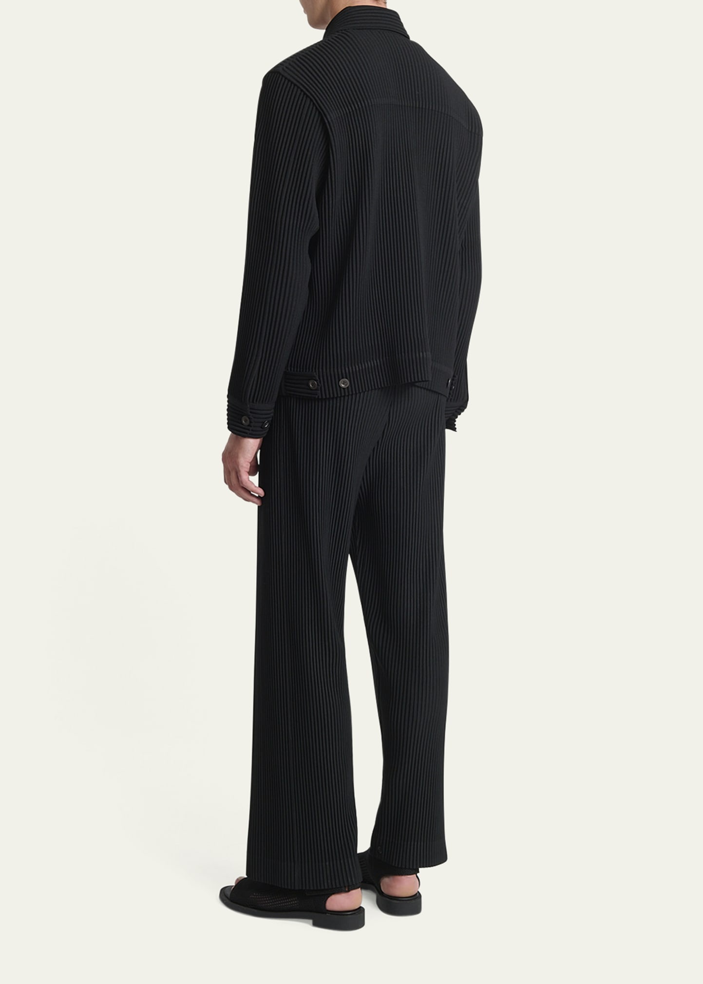 Men's Pleated Sport Shirt - 3