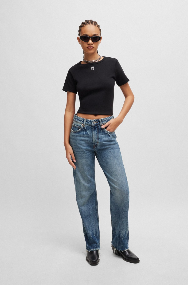 RELAXED-FIT JEANS IN BLUE TINTED DENIM 2