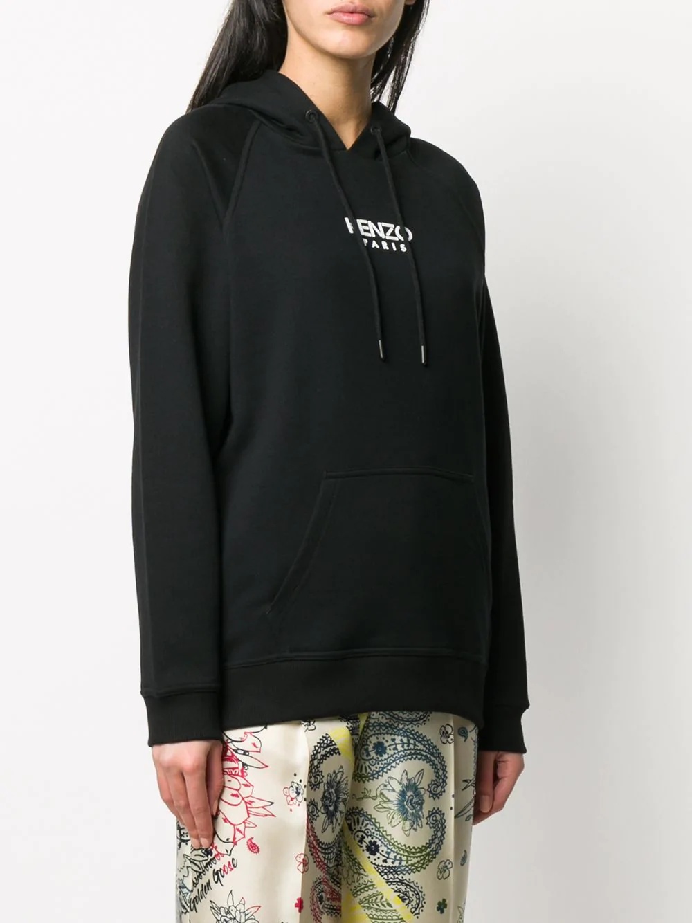 logo print casual hoodie - 3