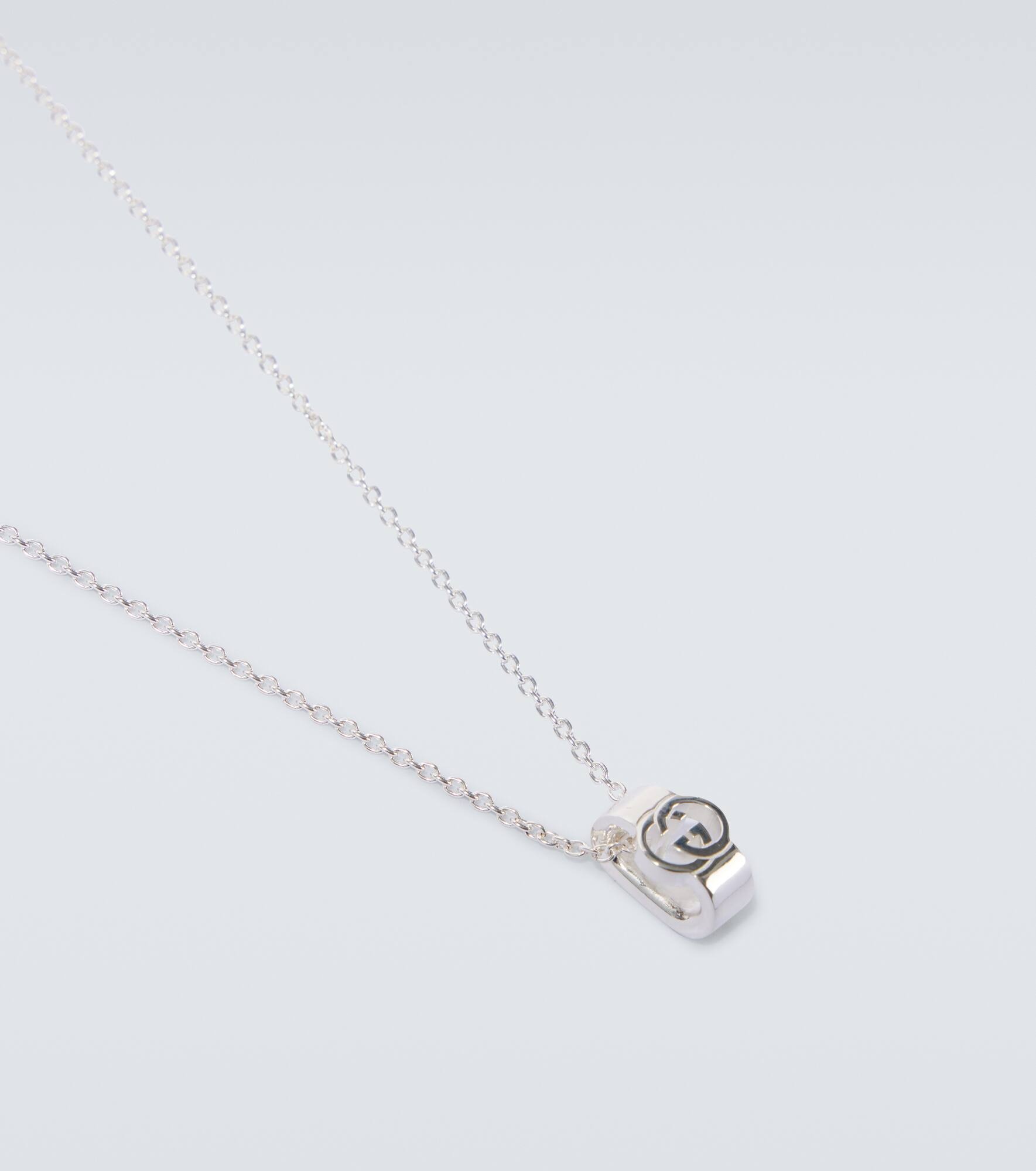 Interlocking G sterling silver necklace - 4