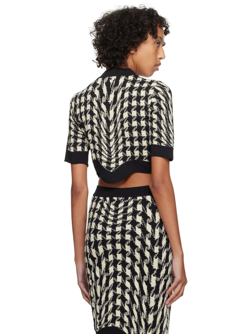 Black & White Morphed Cardigan - 3