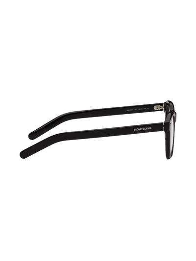 Montblanc Black Round Glasses outlook