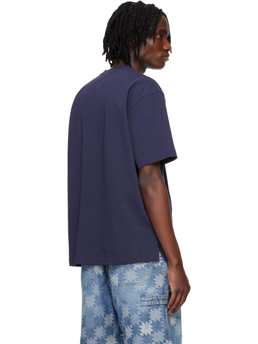 Navy Embroidered Logo T-shirt - 3